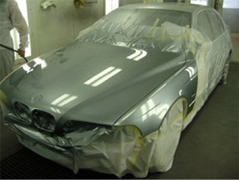 Покраска капота авто